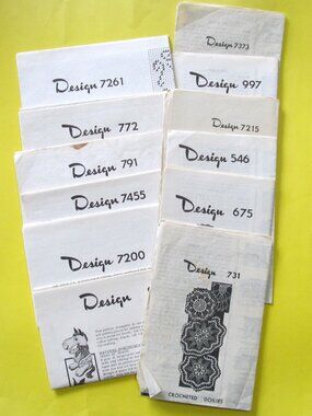 Vintage Crochet Mail Order Patterns Lot#1
